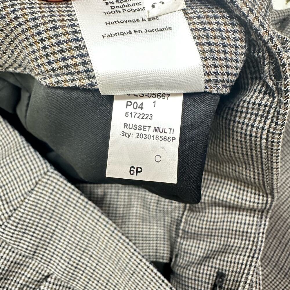 Talbots Newport Pants Classic Houndstooth Print Wool Blend Size 6P 6 Petite - Picture 7 of 12